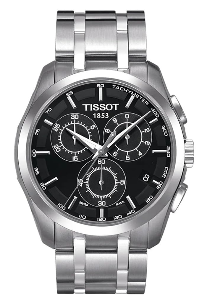 Tissot Couturier Chronograph Black Dial Men's Watch T0356171105100