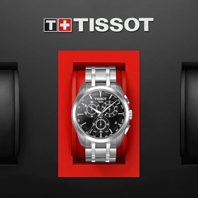 Tissot Couturier Chronograph Black Dial Men's Watch T0356171105100 - Image 2